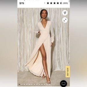 Lulus my whole heart bridesmaid dress. Worn once.